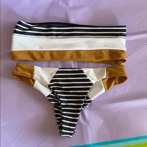Cheeky bandeau bikini NWOT